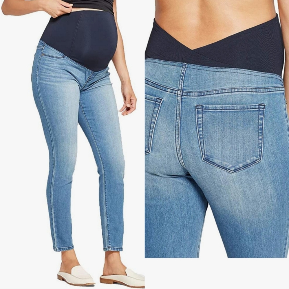 Maternity Crossover Panel Jeggings Isabel Maternity by Ingrid & Isabel